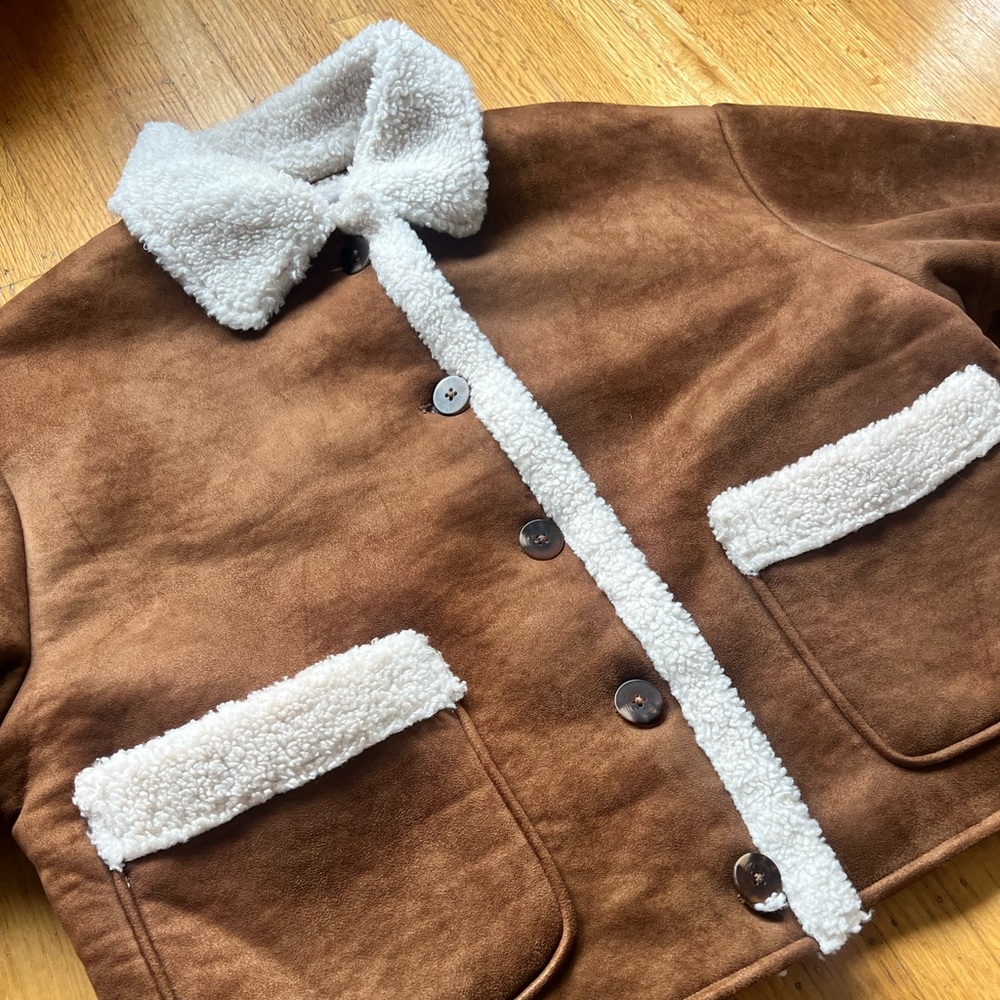 Zara Sherpa Lined Jacket